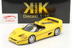 Ferrari F50 Cabrio Baujahr 1995 gelb 1:18 KK-Scale