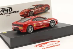 Ferrari F430 Challenge #14 Baujahr 2006 mit Vitrine rot / weiß 1:43 Altaya
