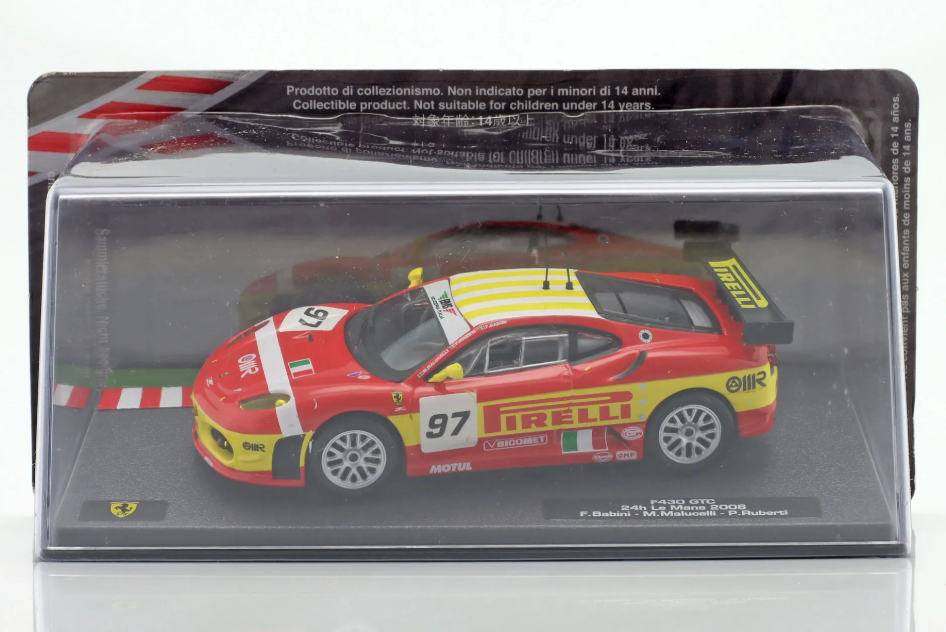 Ferrari F430 GTC #97 24h LeMans 2008 Ruberti, Babini, Malucelli 1:43 Altaya