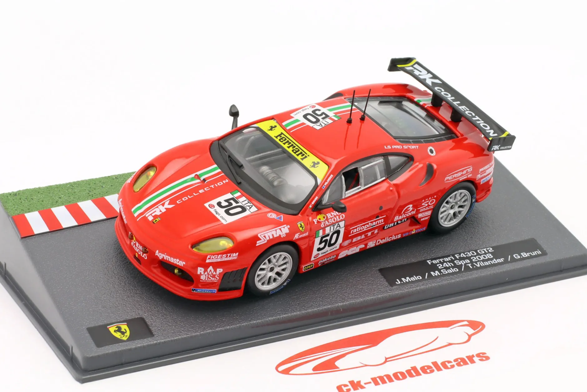 Ferrari F430 GT2 #50 7th 24h Spa 2008 AF Corse 1:43 Altaya
