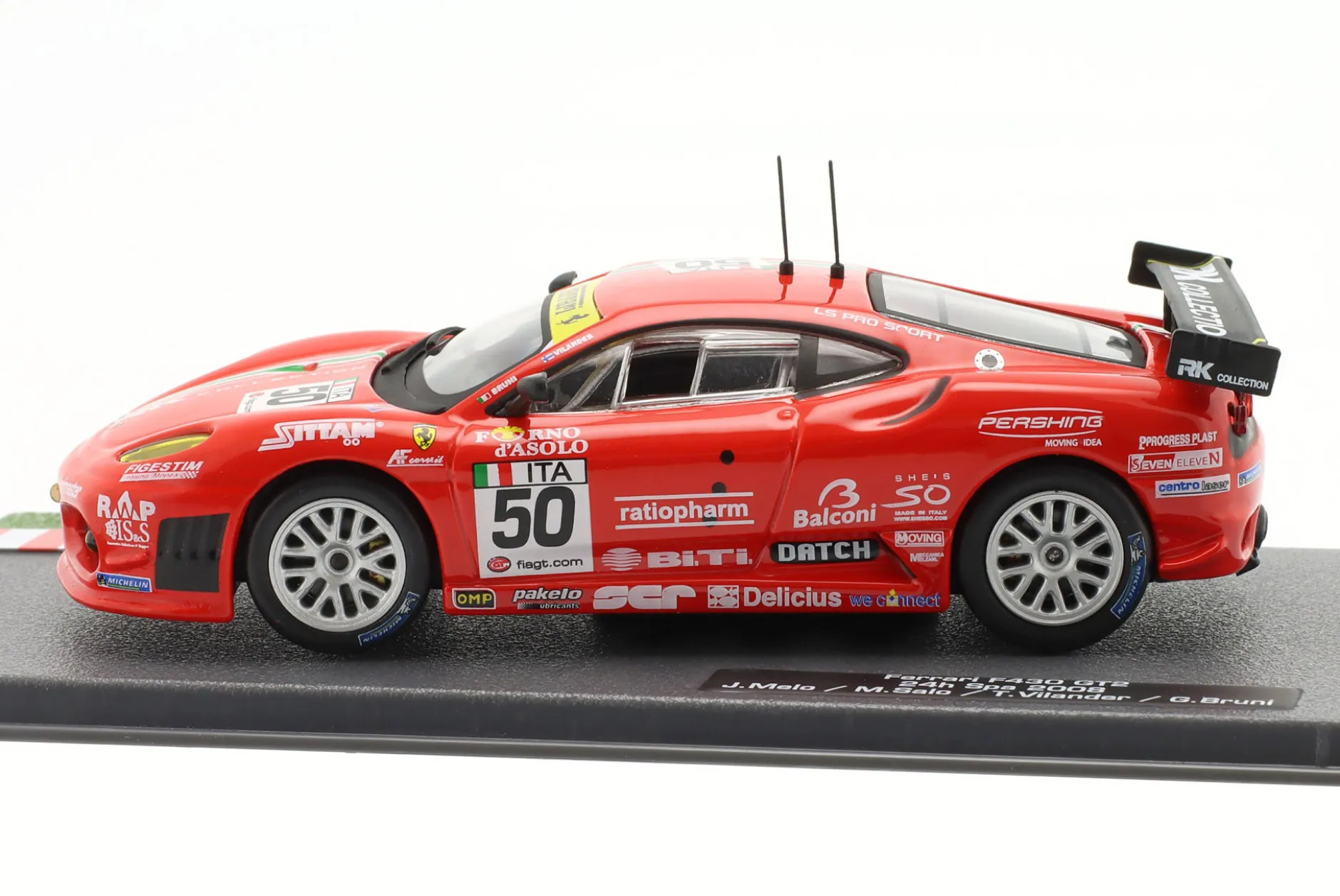 Ferrari F430 GT2 #50 7th 24h Spa 2008 AF Corse 1:43 Altaya