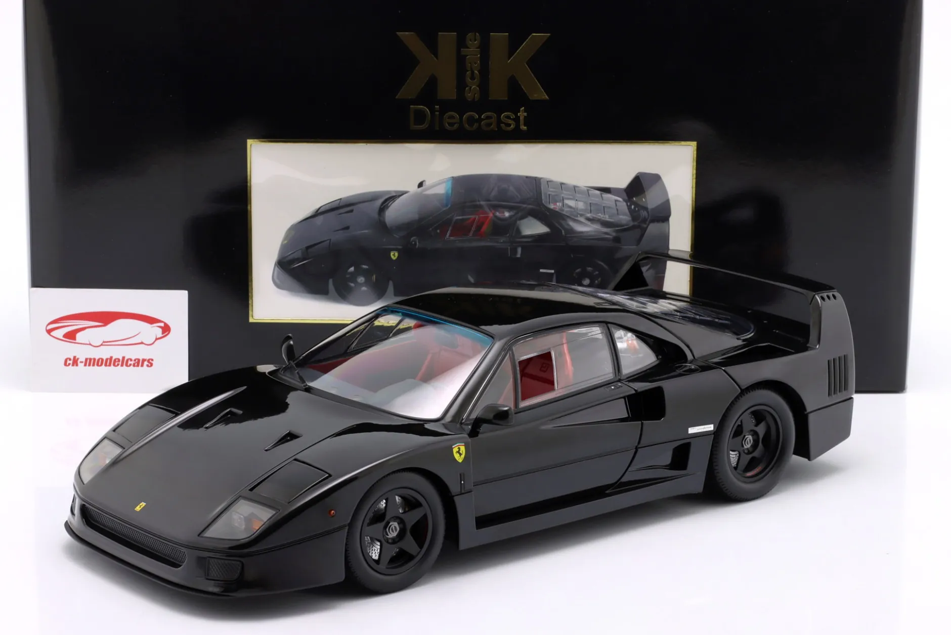 Ferrari F40 Lightweight Baujahr 1990 schwarz 1:12 KK-Scale