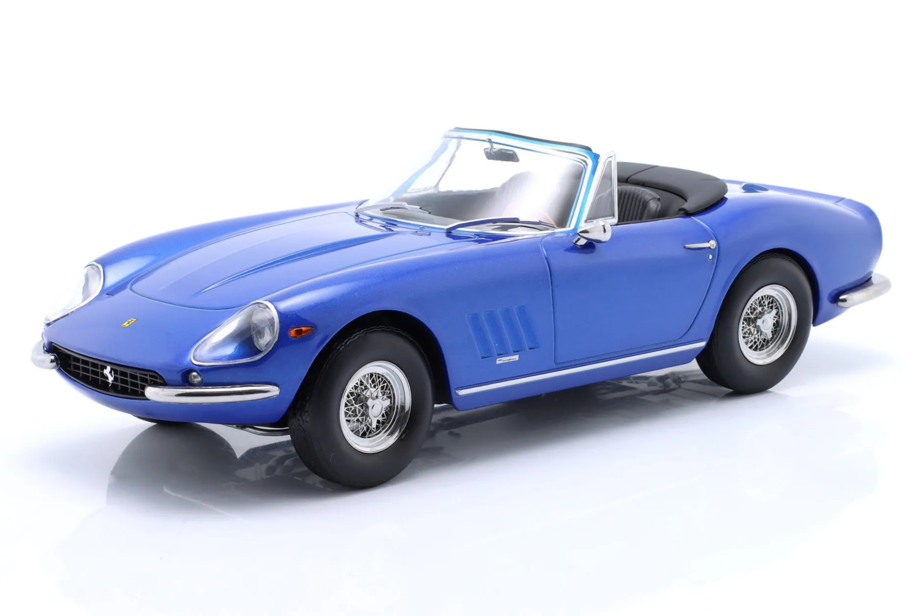 Ferrari 275 GTB/4 NART Spyder Baujahr 1967 blau metallic 1:18 KK-Scale