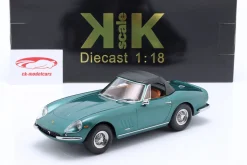 Ferrari 275 GTB/4 NART Spyder mit Speichenfelgen 1967 grün metallic 1:18 KK-Scale