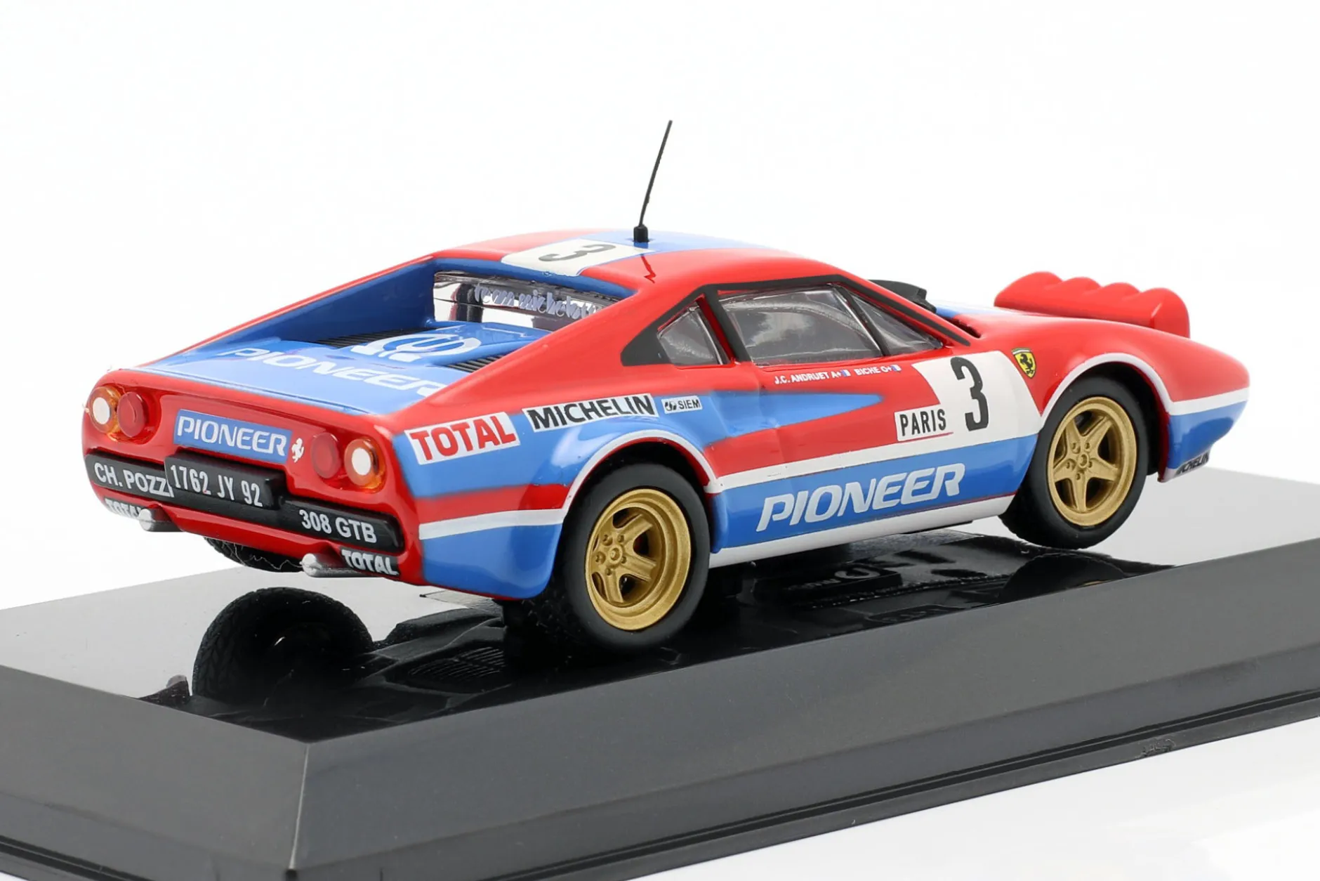 Ferrari 308 GTB #3 Rallye Monte Carlo 1982 Andruet, Biche 1:43 Bburago