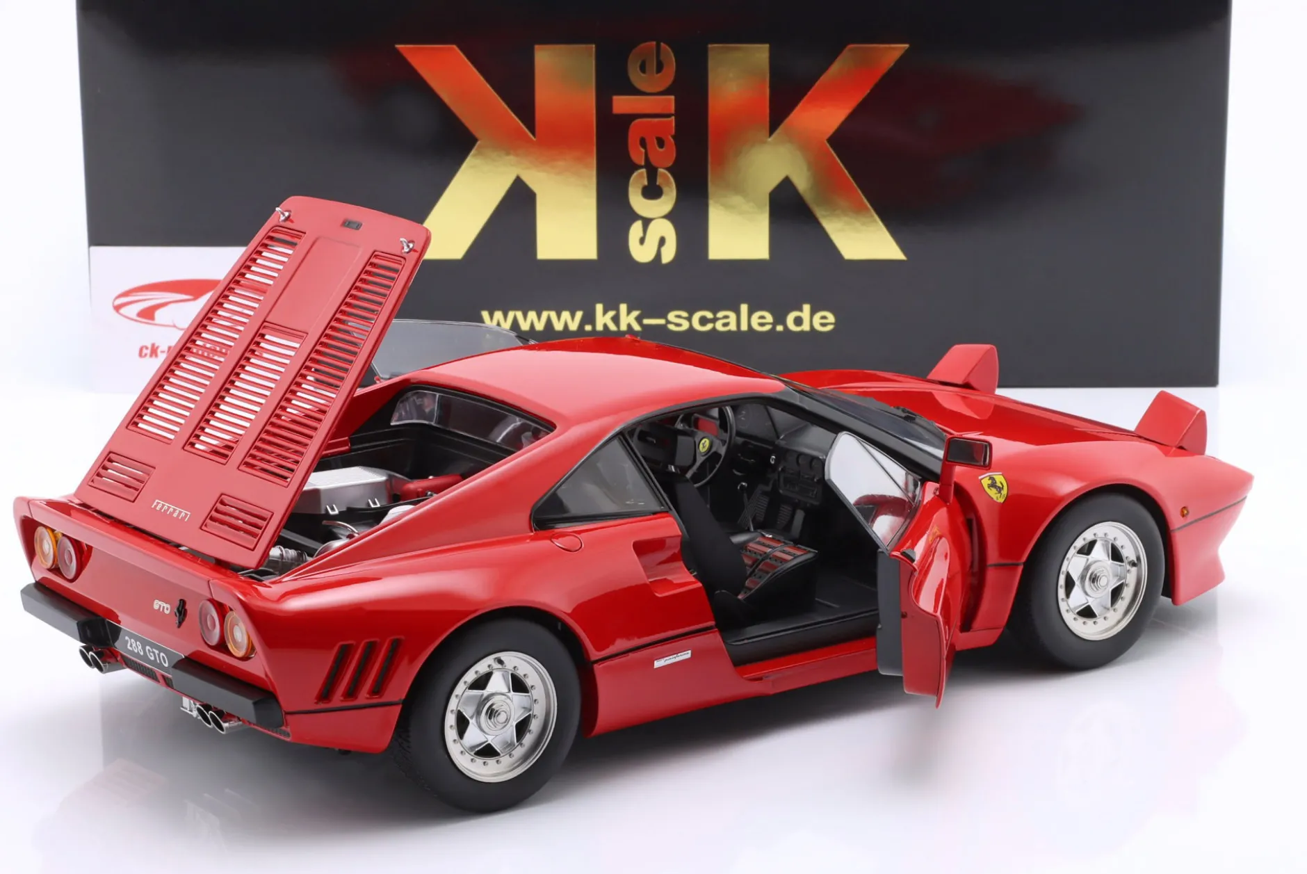 Ferrari 288 GTO Baujahr 1984 rot 1:12 KK-Scale
