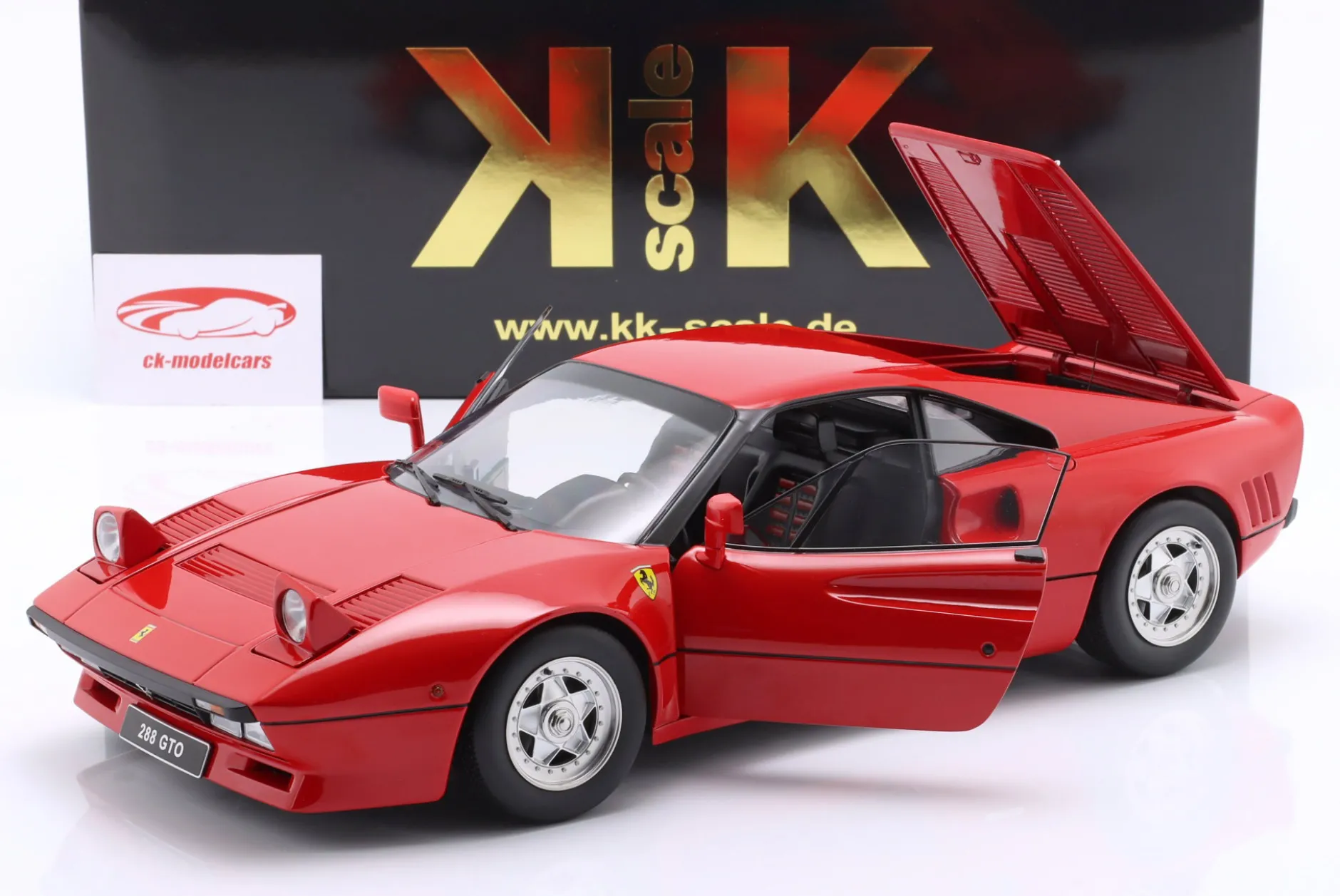 Ferrari 288 GTO Baujahr 1984 rot 1:12 KK-Scale