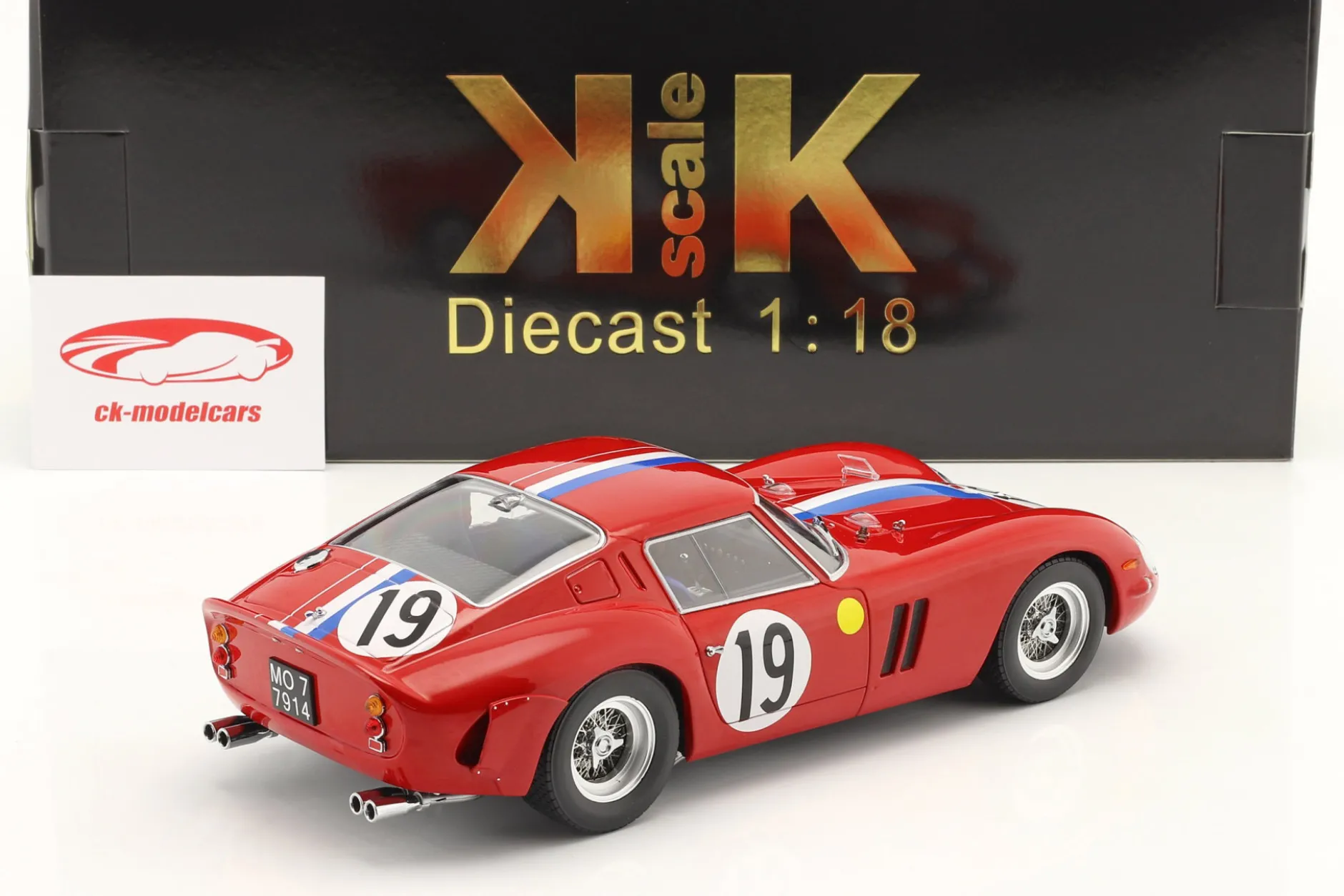 Ferrari 250 GTO #19 2nd 24h LeMans 1962 Guichet, Noblet 1:18 KK-Scale