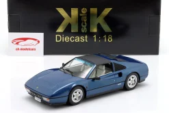 Ferrari 328 GTS Baujahr 1985 blau metallic 1:18 KK-Scale