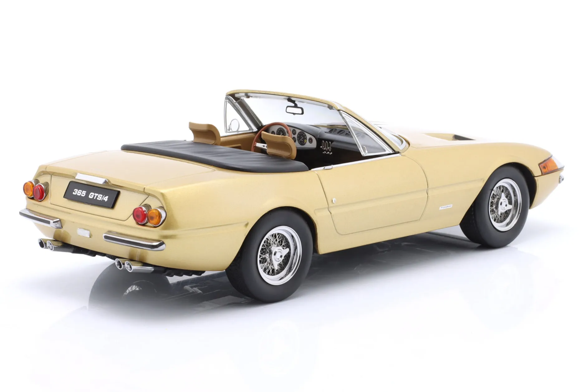 Ferrari 365 GTS/4 Daytona Cabriolet 1. Serie US-Version 1969 gold metallic 1:18 KK-Scale