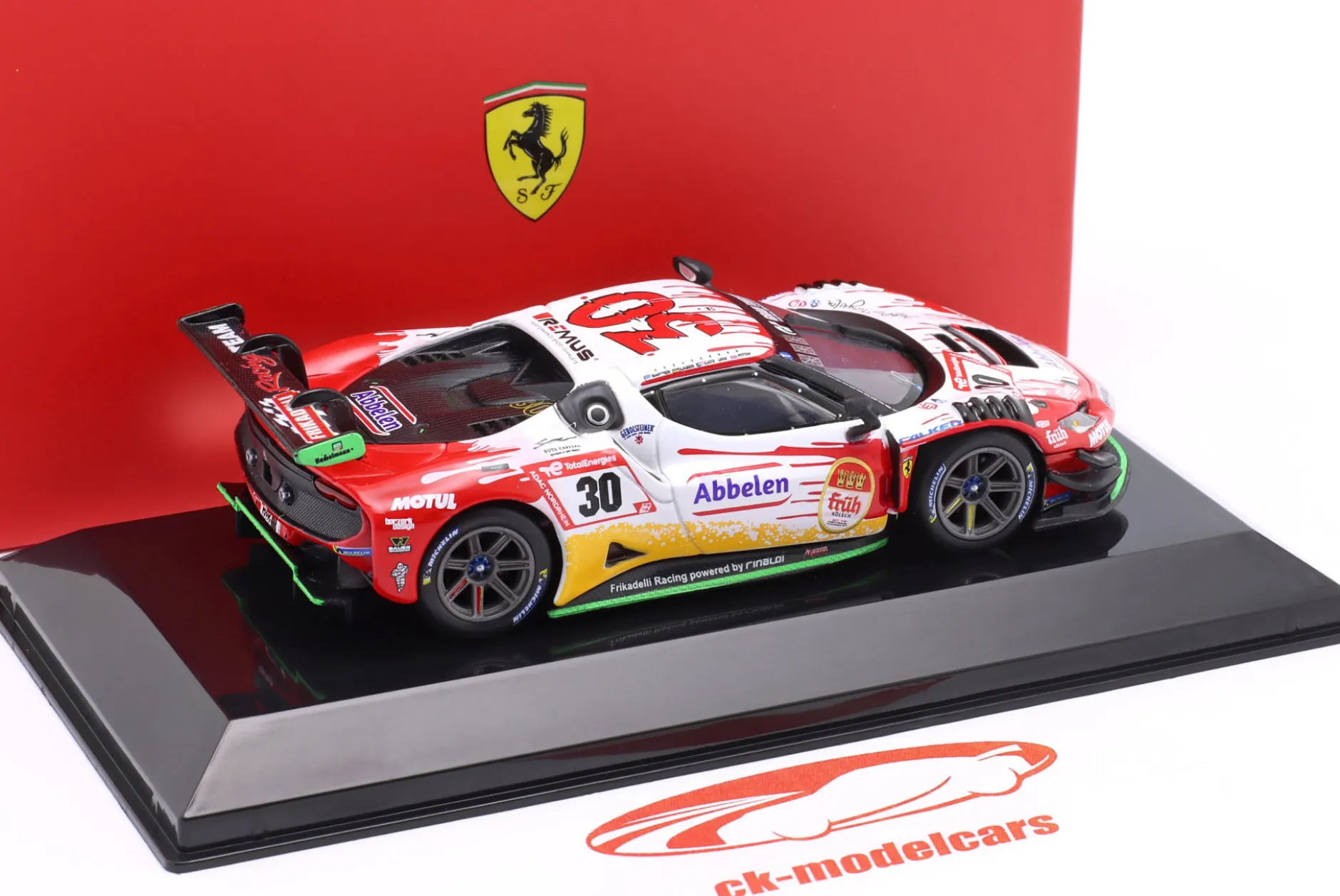 Ferrari 296 GT3 #30 Sieger 24h Nürburgring 2023 Frikadelli Racing Team 1:43 Bburago