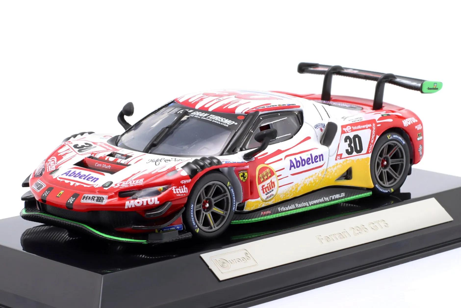 Ferrari 296 GT3 #30 Sieger 24h Nürburgring 2023 Frikadelli Racing Team 1:43 Bburago