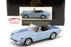Ferrari 275 GTS Pininfarina Spyder mit Speichenfelgen 1964 hellblau metallic 1:18 KK-Scale