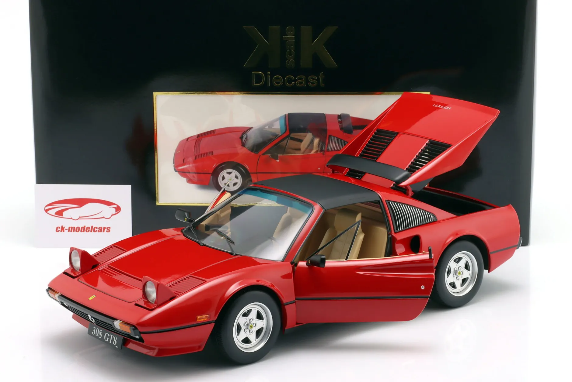Ferrari 308 GTS QV Europa-Version 1982 rot 1:12 KK-Scale