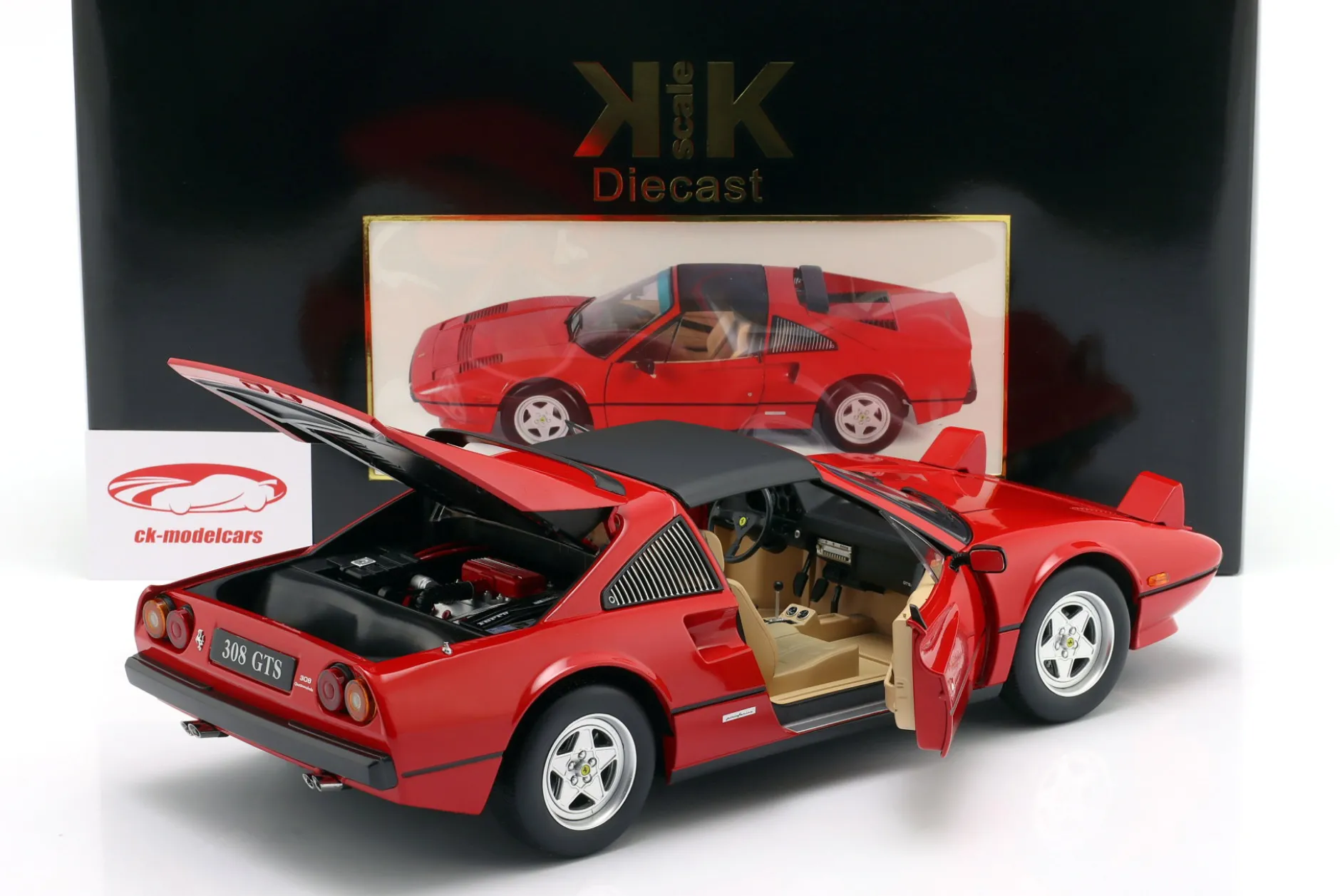 Ferrari 308 GTS QV Europa-Version 1982 rot 1:12 KK-Scale