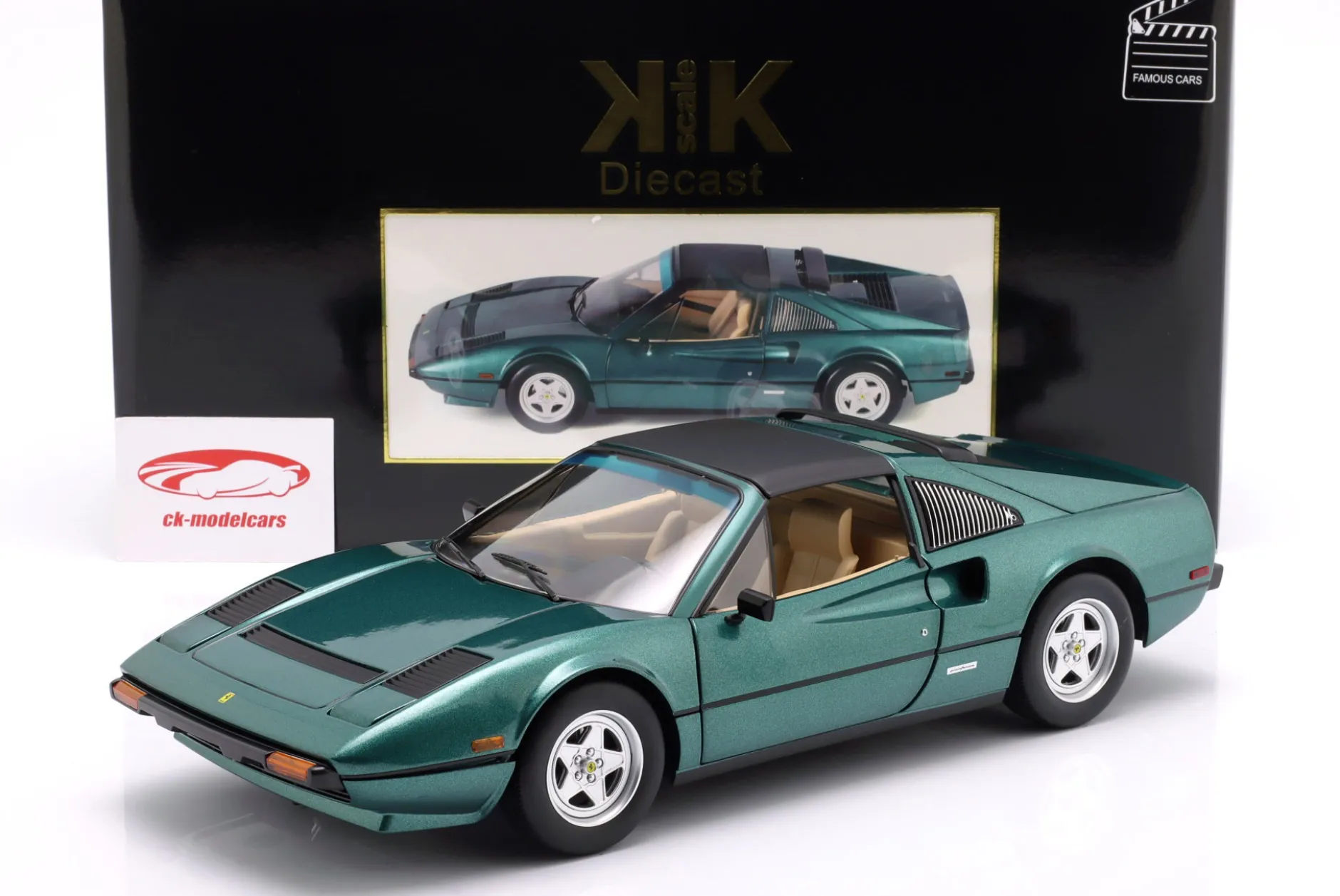 Ferrari 308 GTS QV US-Version 1982 (TV-Serie Magnum) grün metallic 1:12 KK-Scale