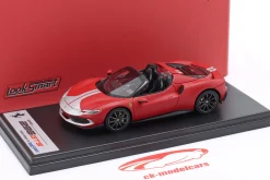 Ferrari 296 GTS Spider Assetto Fiorano 2022 rot / silber 1:43 LookSmart