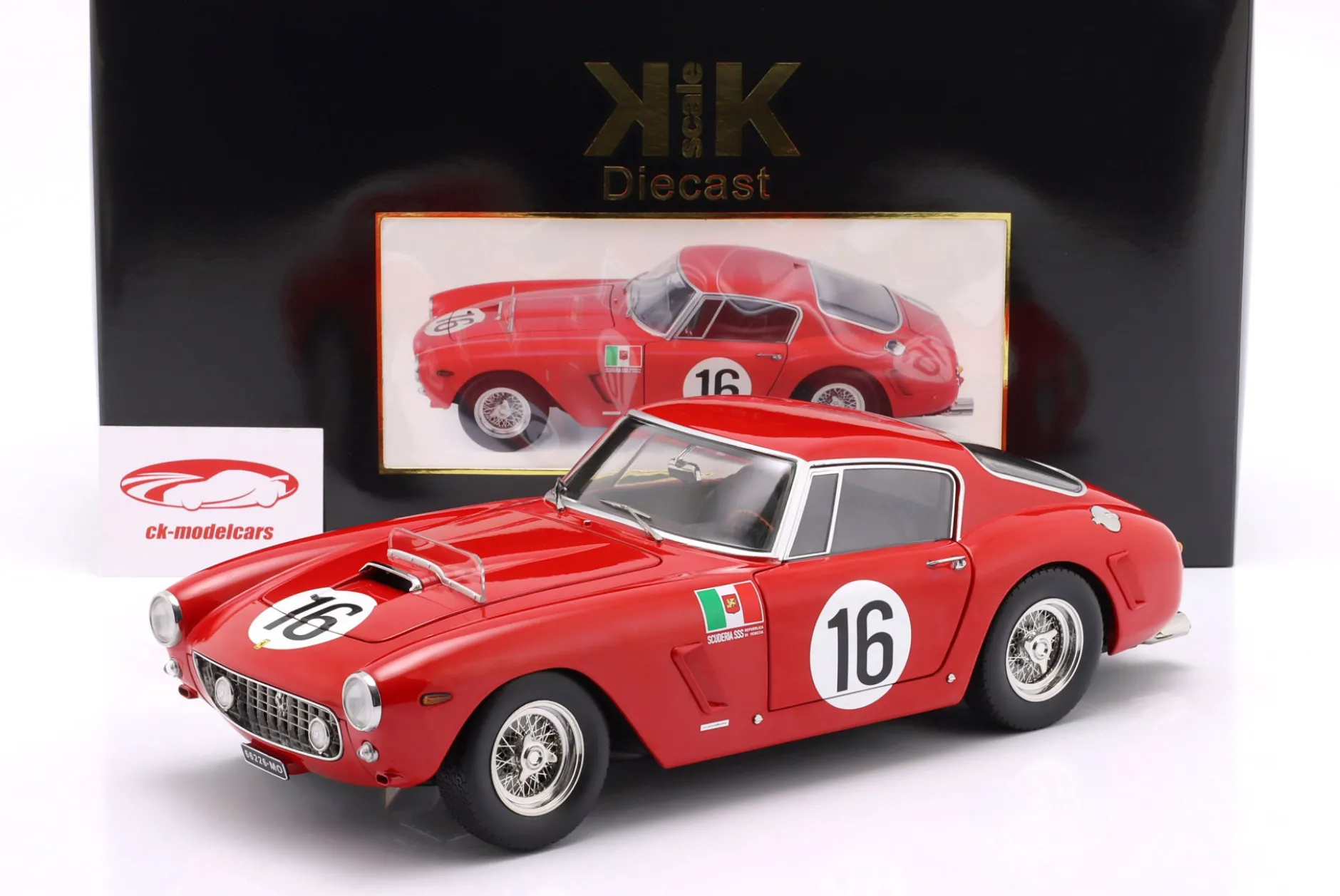 Ferrari 250 GT SWB #16 24h LeMans 1961 Trintignant, Abate 1:12 KK-Scale