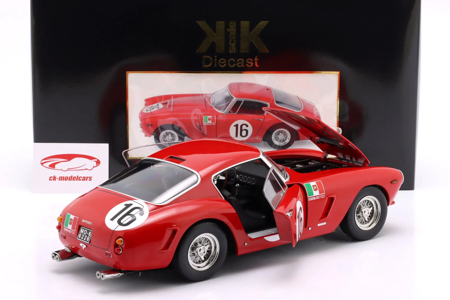 Ferrari 250 GT SWB #16 24h LeMans 1961 Trintignant, Abate 1:12 KK-Scale