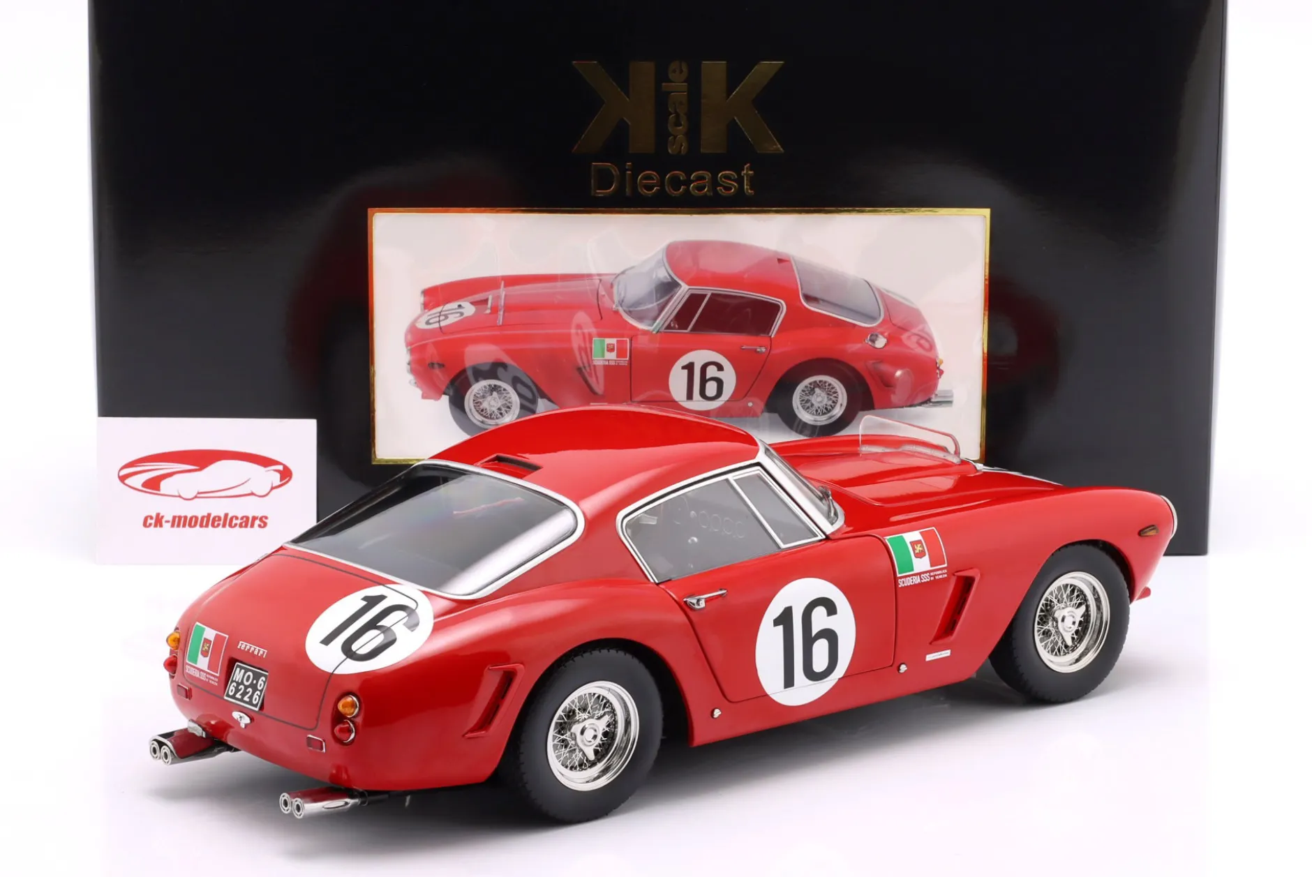 Ferrari 250 GT SWB #16 24h LeMans 1961 Trintignant, Abate 1:12 KK-Scale
