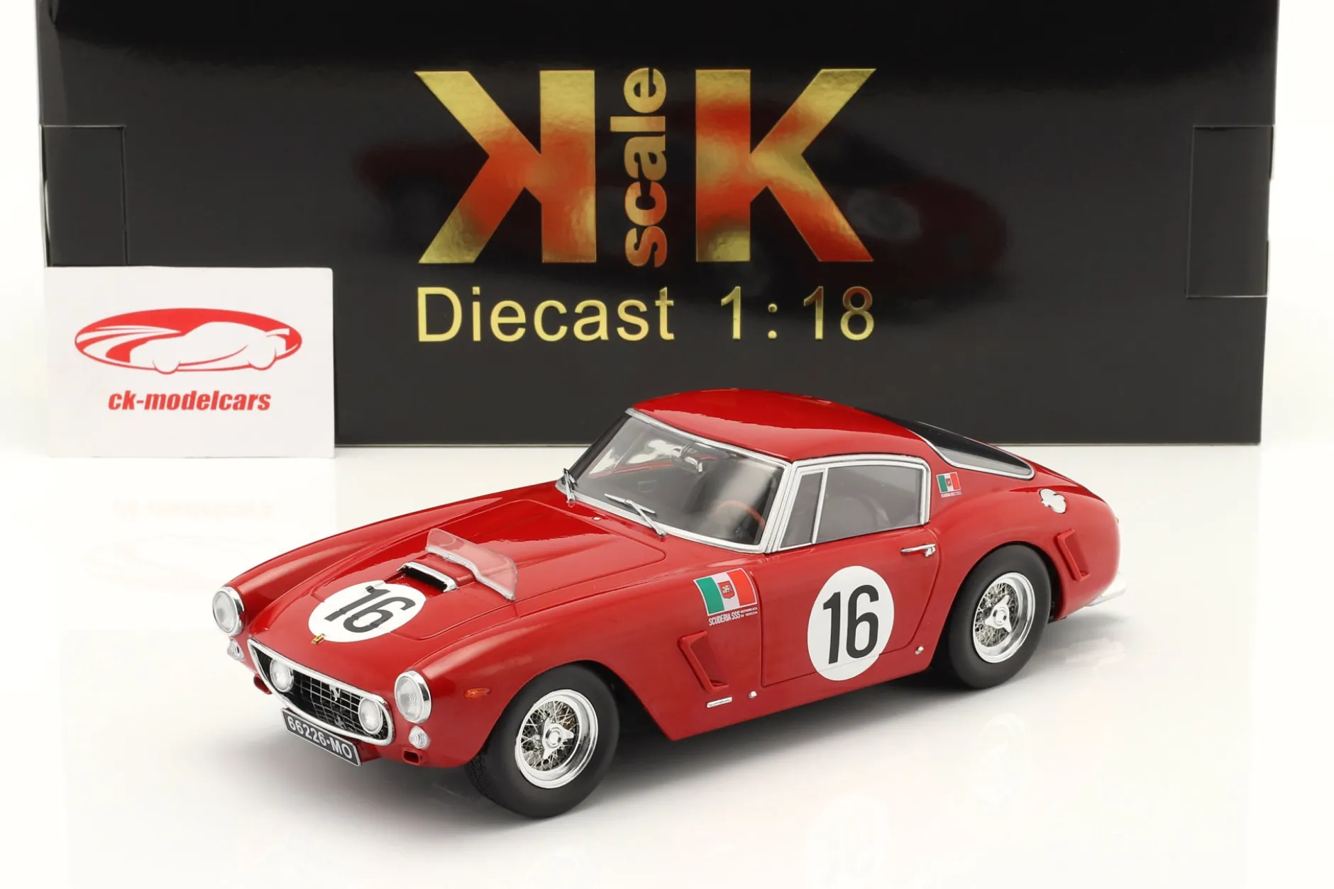 Ferrari 250 GT SWB #16 24h LeMans 1961 Trintignant, Abate 1:18 KK-Scale