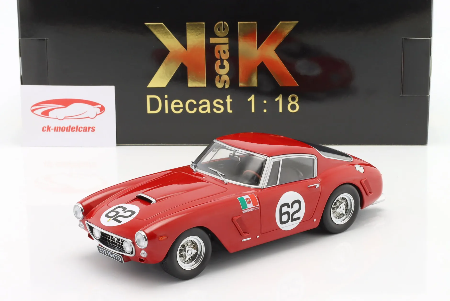 Ferrari 250 GT SWB #62 Sieger Coppa Inter-Europa Monza 1960 Abate 1:18 KK-Scale