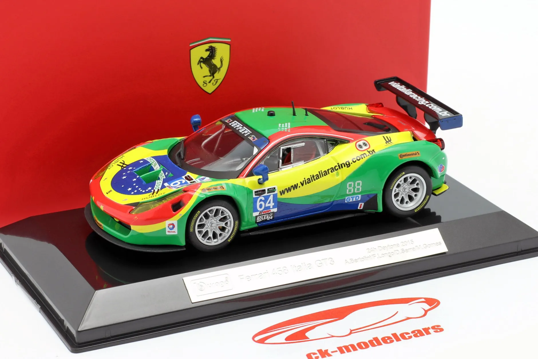 Ferrari 458 Italia GT3 #64 24h Daytona 2015 Scuderia Corsa 1:43 Bburago