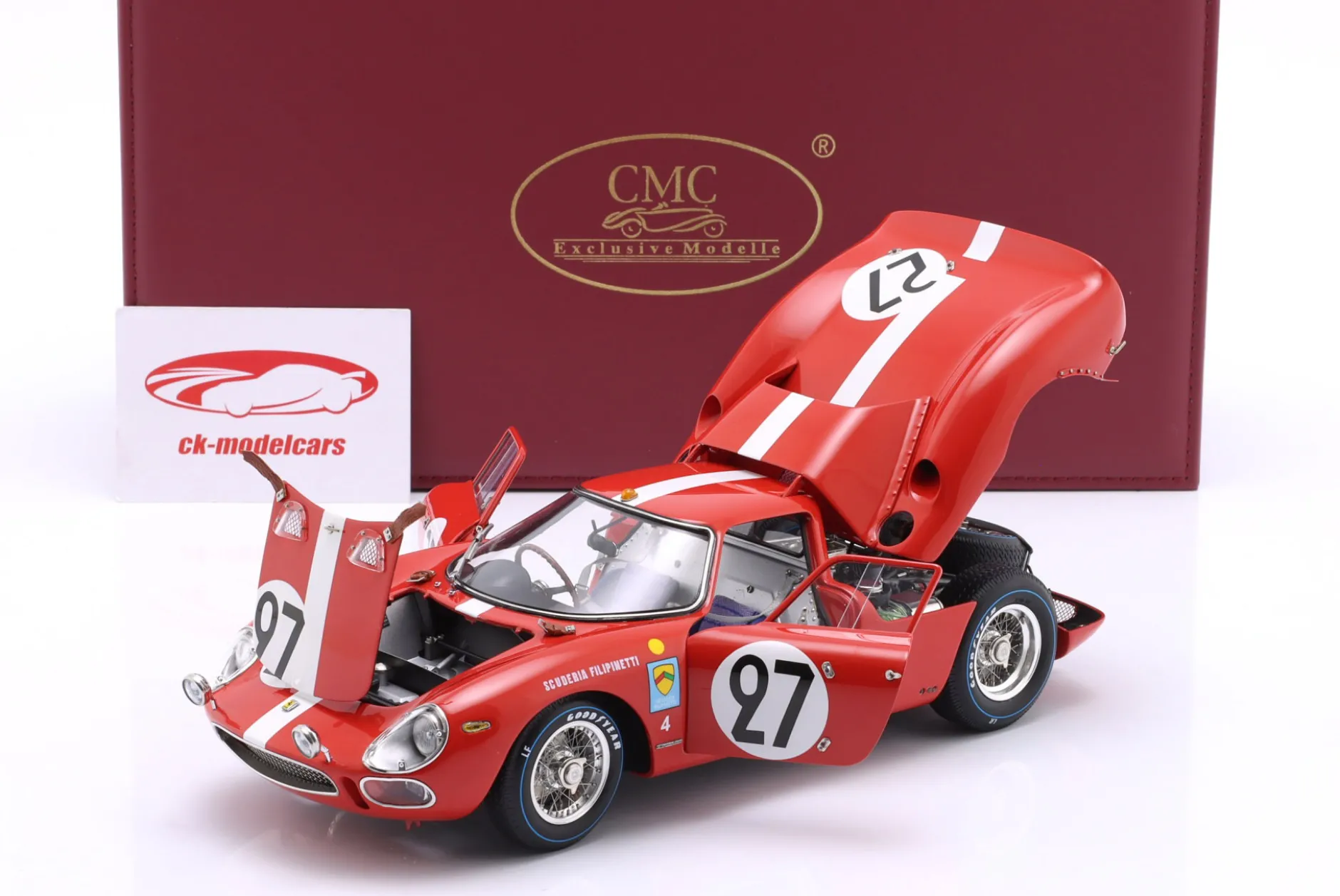 Ferrari 250 LM #27 6th 24h LeMans 1965 Spoerry, Boller 1:18 CMC