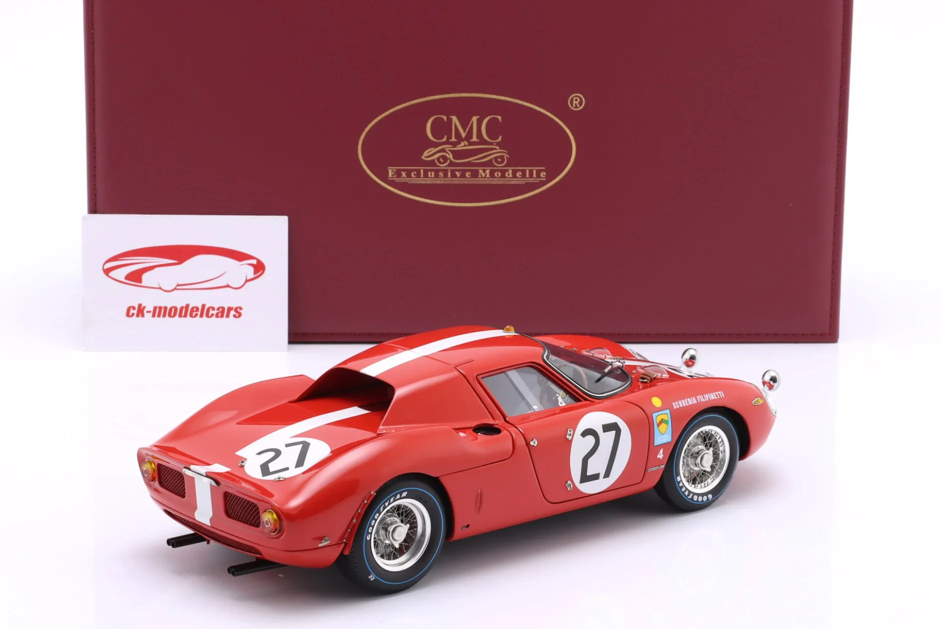 Ferrari 250 LM #27 6th 24h LeMans 1965 Spoerry, Boller 1:18 CMC