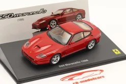 Ferrari 550 Maranello Baujahr 1996 mit Vitrine rot 1:43 Altaya