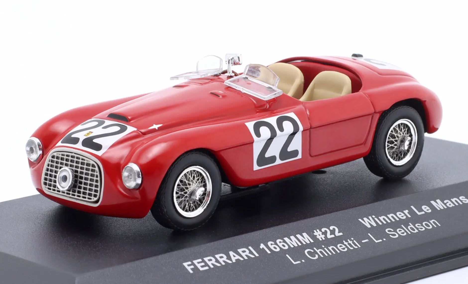 Ferrari 166MM #22 Sieger 24h LeMans 1949 Chinetti, Seldson 1:43 Ixo