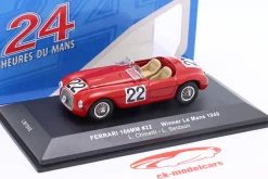 Ferrari 166MM #22 Sieger 24h LeMans 1949 Chinetti, Seldson 1:43 Ixo