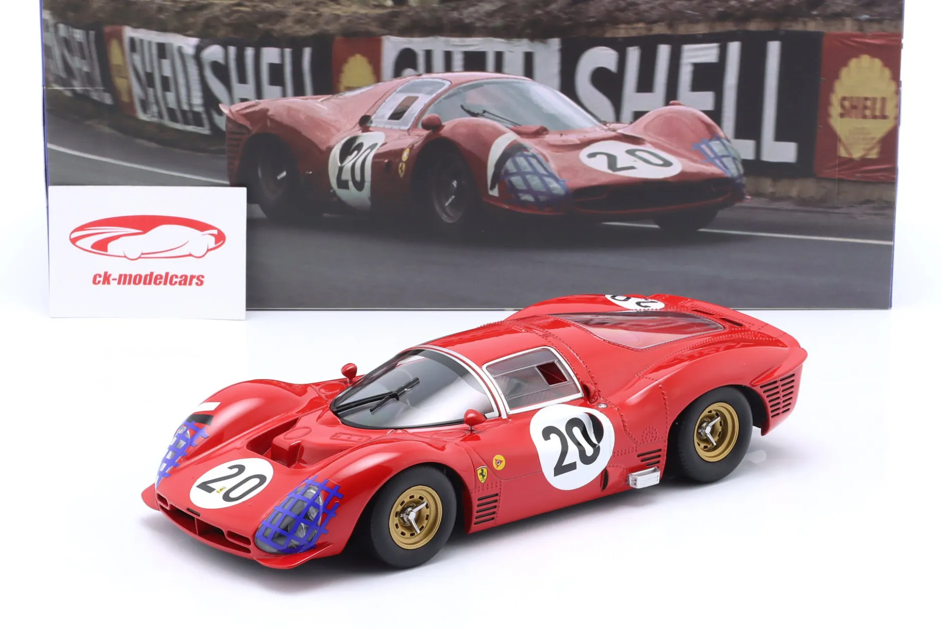 Ferrari 330 P3 Coupé #20 24h LeMans 1966 Scarfiotti, Parkes 1:18 WERK83