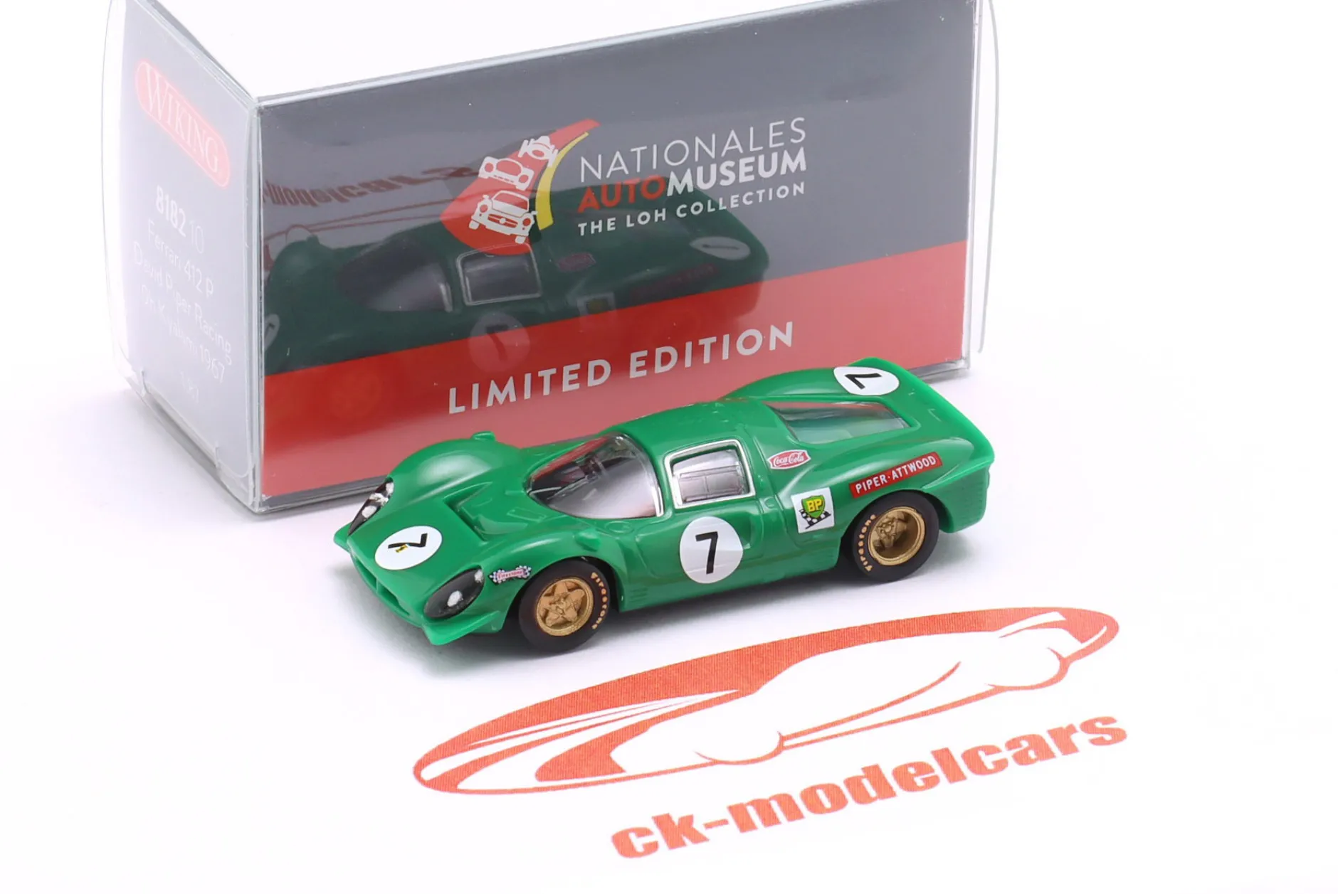 Ferrari 412 P #7 9h Kyalami 1967 Piper, Attwood 1:87 Wiking