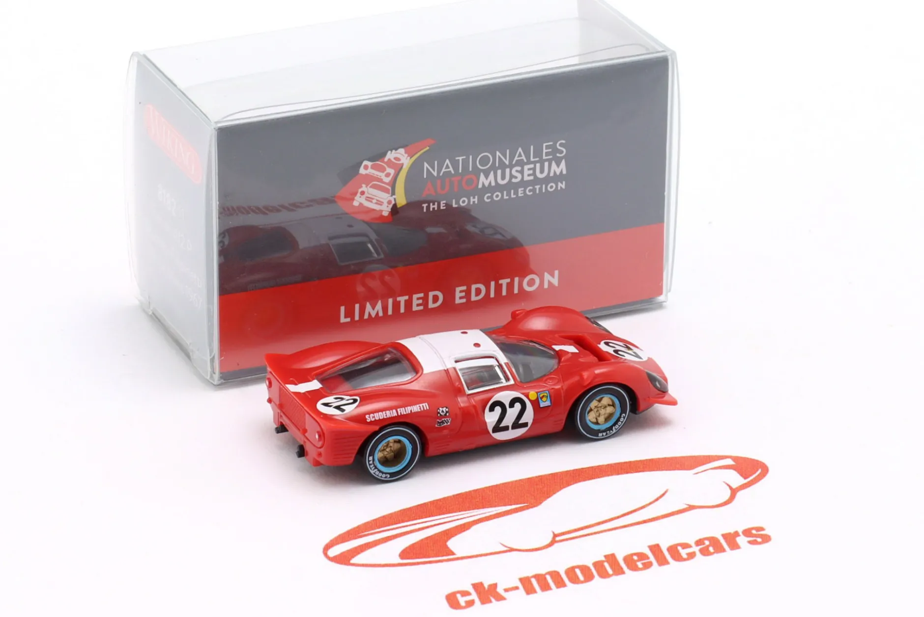 Ferrari 412P #22 24h LeMans 1967 Guichet, Müller 1:87 Wiking