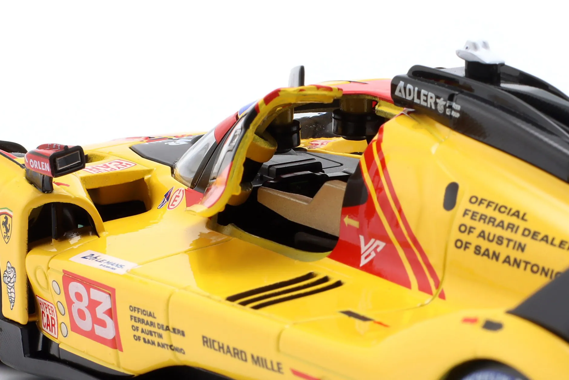 Ferrari 499P #83 24h LeMans 2024 Kubica, Shwartzman, Ye 1:24 Bburago