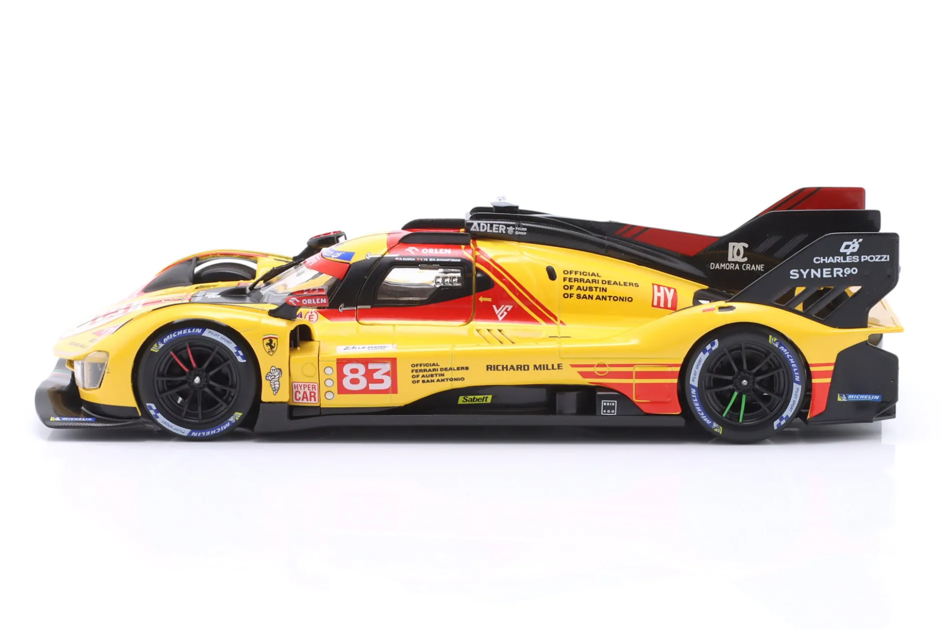 Ferrari 499P #83 24h LeMans 2024 Kubica, Shwartzman, Ye 1:24 Bburago