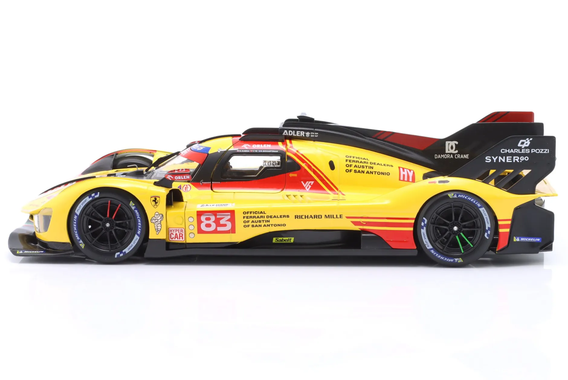 Ferrari 499P #83 24h LeMans 2024 Kubica, Shwartzman, Ye 1:18 Bburago