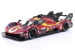 Ferrari 499P #51 3rd 24h LeMans 2025 Giovinazzi, Guidi, Calado 1:18 Bburago