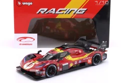 Ferrari 499P #51 3rd 24h LeMans 2025 Giovinazzi, Guidi, Calado 1:18 Bburago