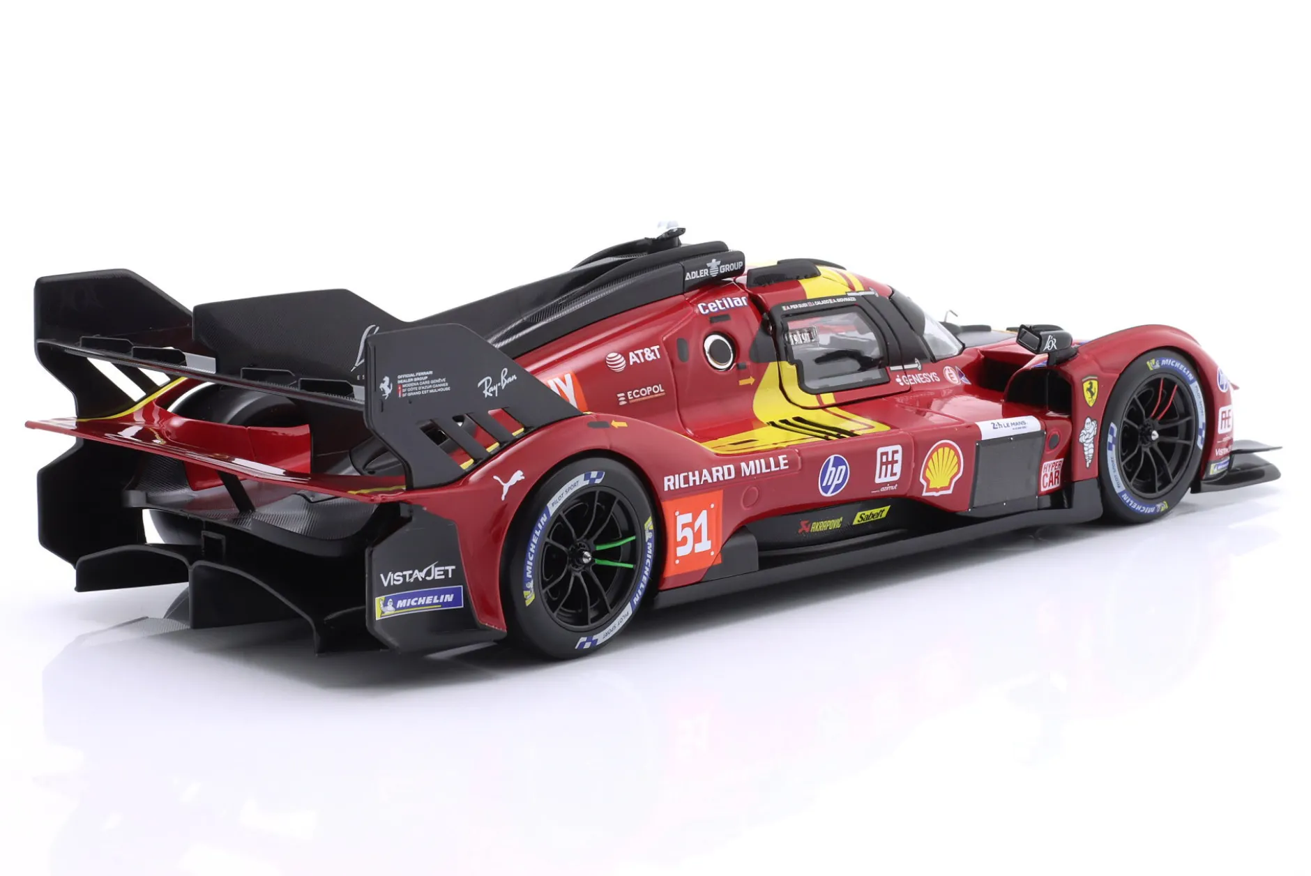 Ferrari 499P #51 3rd 24h LeMans 2025 Giovinazzi, Guidi, Calado 1:18 Bburago