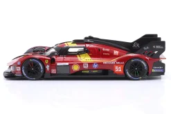 Ferrari 499P #51 3rd 24h LeMans 2025 Giovinazzi, Guidi, Calado 1:18 Bburago