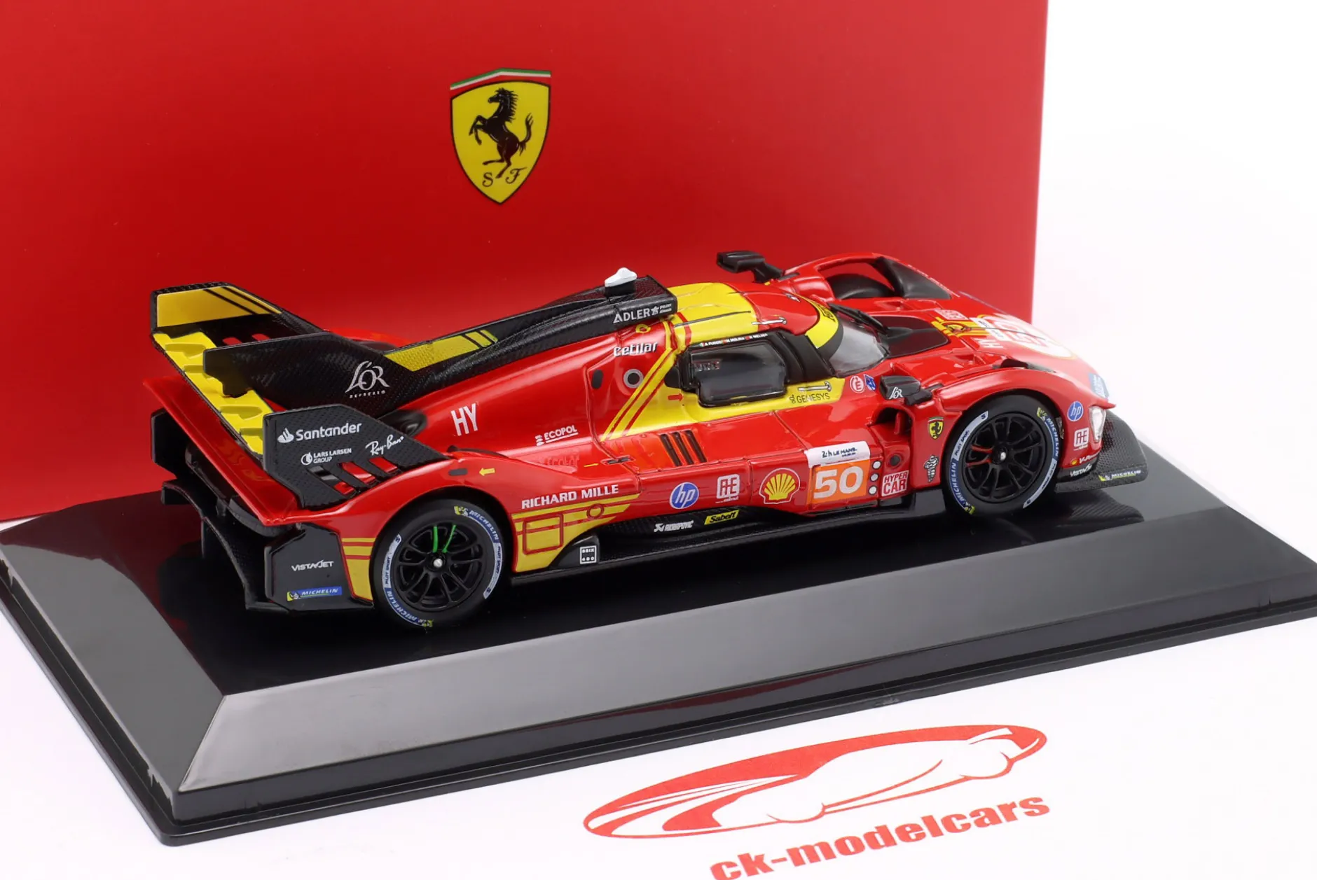 Ferrari 499P #50 Sieger 24h LeMans 2024 Fuoco, Molina, Nielsen 1:43 Bburago