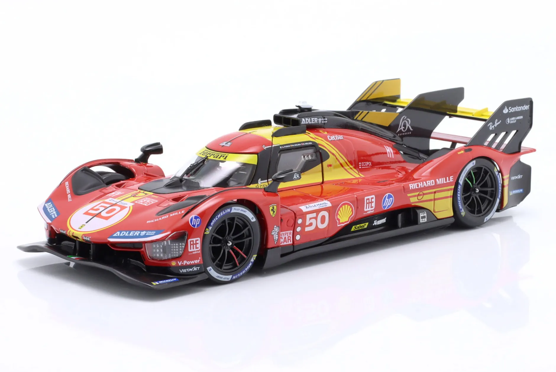 Ferrari 499P #50 Sieger 24h LeMans 2024 Fuoco, Molina, Nielsen 1:24 Bburago