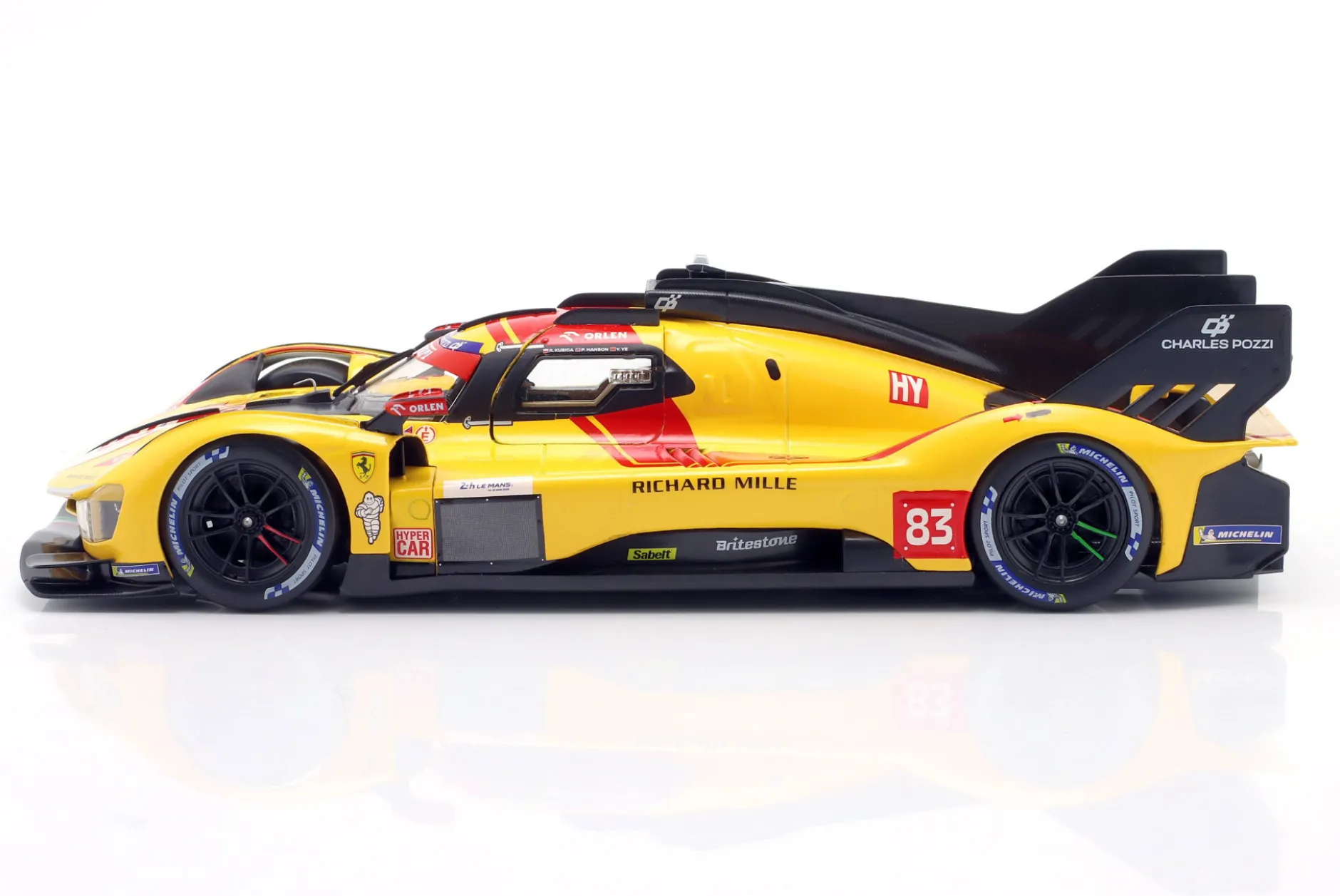 Ferrari 499P #83 Sieger 24h LeMans 2025 Kubica, Ye, Hanson 1:18 Bburago