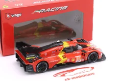 Ferrari 499P #51 Sieger 24h LeMans 2023 Pier Guidi, Calado, Giovinazzi 1:43 Bburago