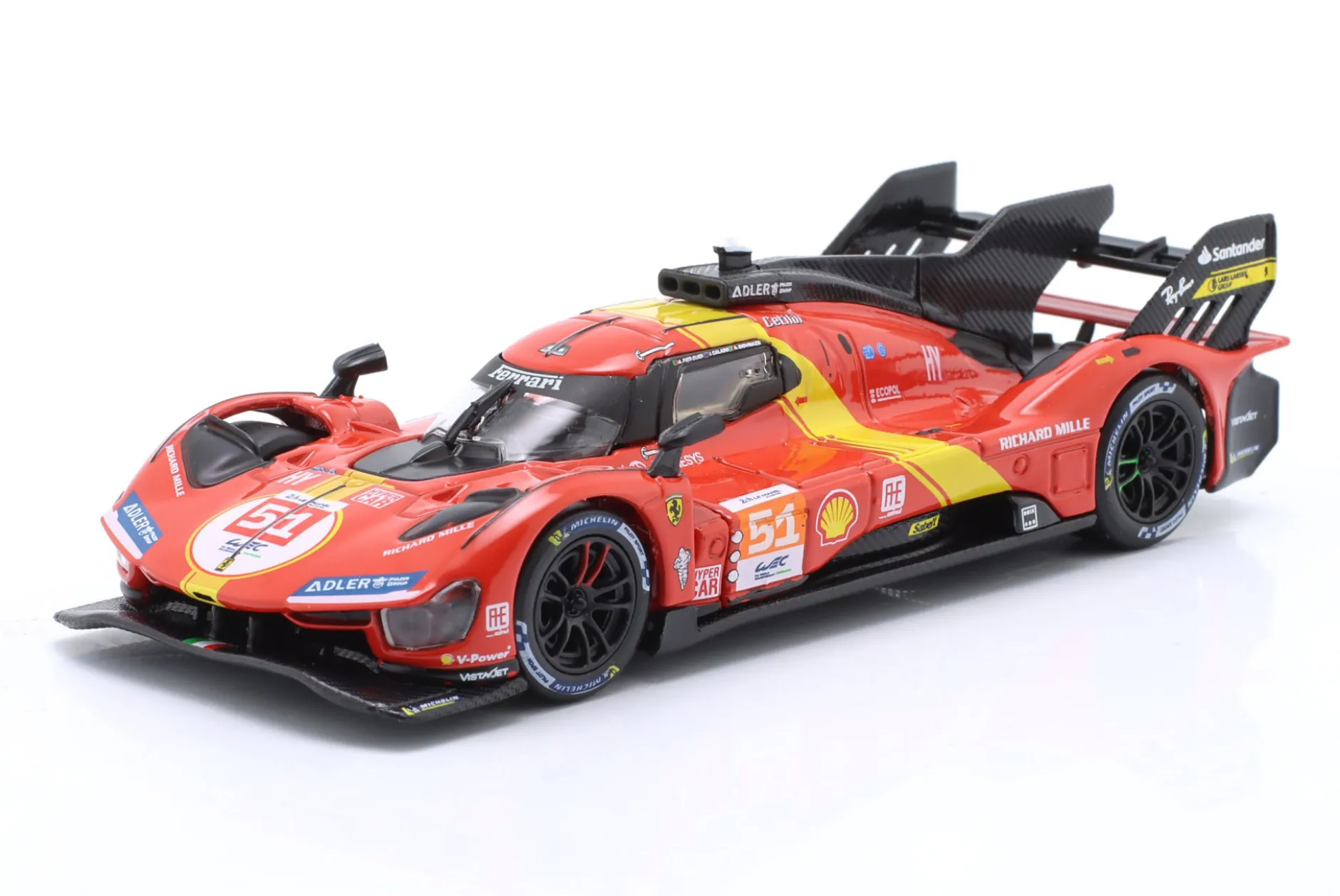 Ferrari 499P #51 Sieger 24h LeMans 2023 Pier Guidi, Calado, Giovinazzi 1:43 Bburago