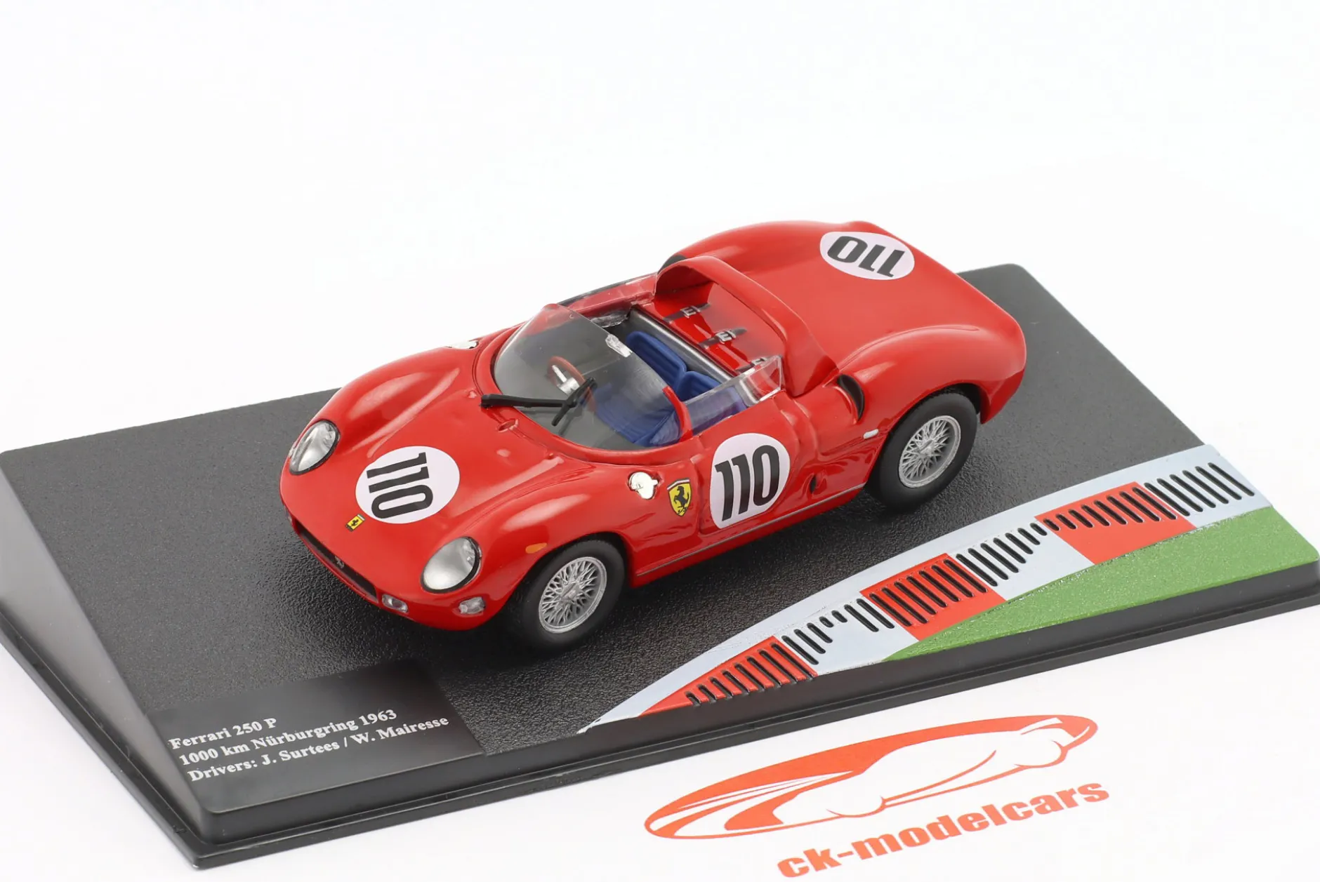 Ferrari 250 P #110 Sieger 1000km Nürburgring 1963 Surtees, Mairesse 1:43 Altaya