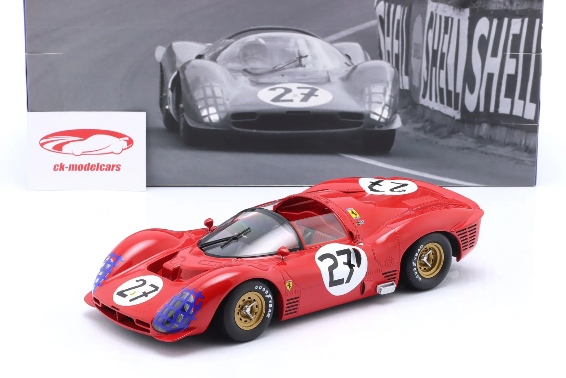 Ferrari 330 P3 Spider #27 24h LeMans 1966 Ginther, Rodriguez 1:18 WERK83