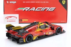 Ferrari 499P #50 6th WEC Katar 2024 Molina, Nielsen, Fuoco 1:18 Bburago